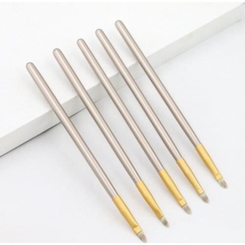 Gold Lip Gloss Makeup Brush Eyeliner Lip Concealer Blending Makeup Brushes Cosmetic Tool For Women