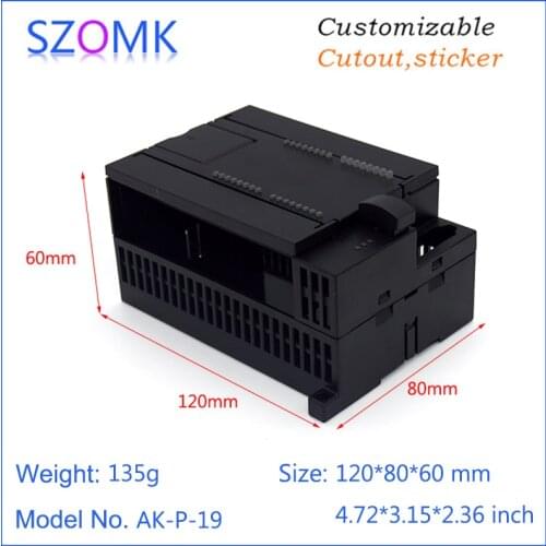 1 Piece Plc Plastic Junction Enclosures Szomk Extrusion Plastic Case Pcb Enclosure