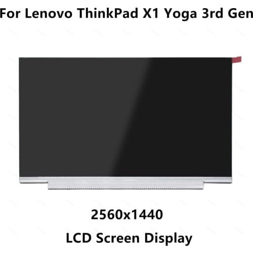 14.0'' QHD IPS LCD Screen Display Panel Matrix For Lenovo ThinkPad X1 Yoga 3rd Gen (Type 20LD, 20LE, 20LF, 20LG) 01AY929 40 pins