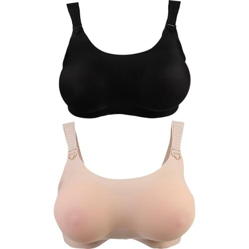 2pack Crossdresser Bra Silicone Breast Form Prosthesis Mastectomy Bra 40/90 Push Up Bras Womens Intimate