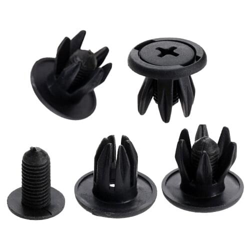 20Pcs 10mm Hole Fenders Bumper Screw Push Type Plastic Rivets Fastener Clips For Honda Toyota Chery Opel Ford