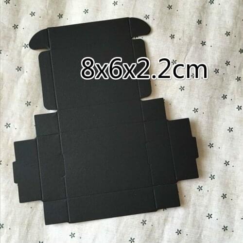 2018 50pcs/lot 8x6x2.2cm Wedding Candy Chocolate Bakery Baking Cake Diy Soap Packing Gift Packaging Kraft Paper Box Event Party