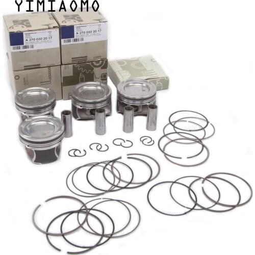 270 030 11 17 Engine Pistons Rings Set KS STD Pin 20mm For Mercedes-Benz W176 A250 X156 C117 W246 CLA250 GLA250 A2700301917