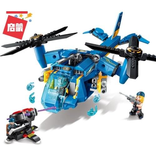 318PCS Enlightenment Building Block 2709 Technology Era Lieou Armed Fighter Assembly Model Boy Assembly Toy Gift