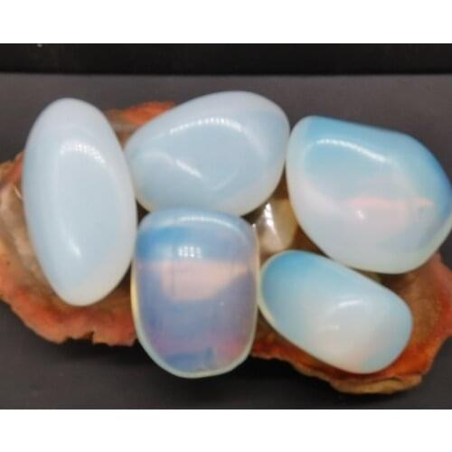 5pcs Opal Bonsai Decor Crystal DIY Jewelry Collectibles Crystal Gem Natural Tumbled Stone Polished Gemstone Reiki Healing
