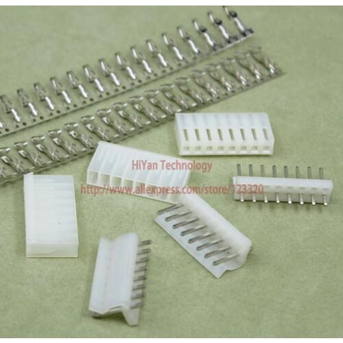 50sets/lot) connector CH3.96 Molex 3.96 8Pin 180 degrees Top Entry Pitch:3.96MM Pin Header + Terminal + Housing CH3.96-8P