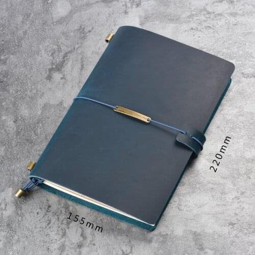 A5 Leather Traveler Notebook Planner Organizer Notebook Journal Agenda Daily Business 2020 Planner Note books For Office School