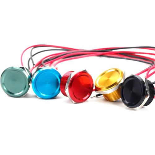19mm aluminium anodized piezo switch (Rohs,CE) waterproof IP68 pushbutton switch 5color