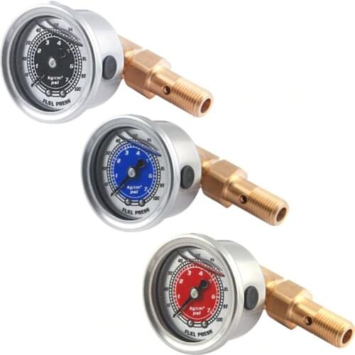 Car Fuel Oil Pressure Liquid Filled Gauge for Honda Civic CRX Acura Mitsubishi Eclipse Fuel Pressure Gauge New