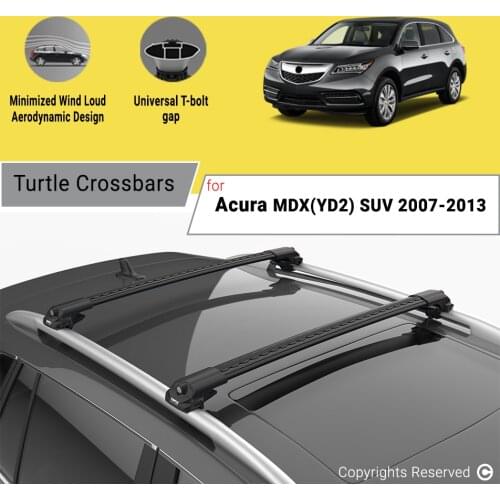 BARS FOR ACURA MDX (YD2) SUV 2007 - 2013 ALUMINUM ALLOY SIDEBARS CAR ROOF RACK LUGGAGE CARRIER CROSSBAR