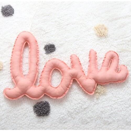 Baby Pillow Cotton Letter Pendant Newborn Tent Jewelry Pendant Baby Toys Cushion Baby Room Wall Hanging Decor Photo Prop