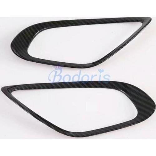 For KIA SELTOS 2019 2020 Rear Fog Light Lamp Cover Trim Foglight Bumper Garnish Molding Ring Accessories