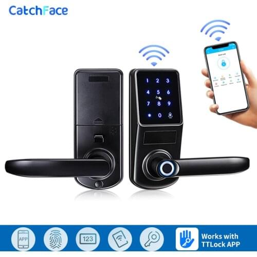 Fingerprint Electronic Door Lock with TT Lock App Smart Lock Digital Safe Keypad For Home Hotel Apartment Door Security Lock