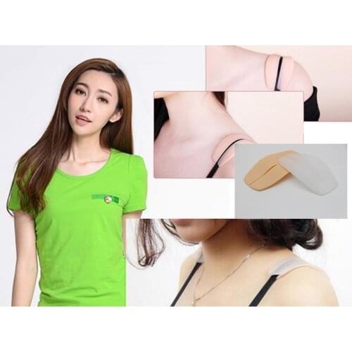 Hot New 1 Pair Women Silicone Bra Strap Decompression Anti-Slip Shoulder Pads Underwear Holder Accessories 3 Colors