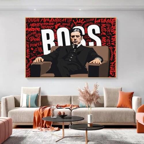 Classic Movie Godfather Characters Canvas Painting Posters Prints Wall Pictures for Living Room Home Decor Cuadros