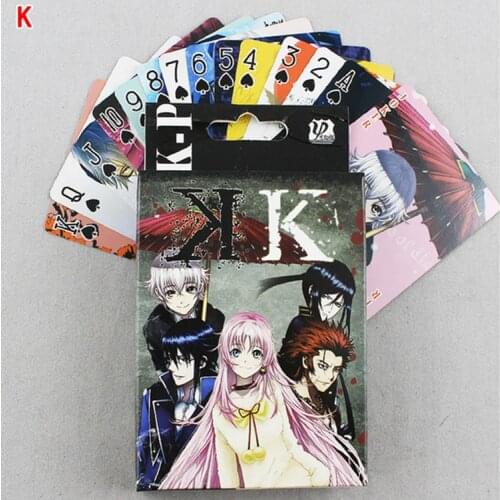 Anime K Project Yatogami Kuroh Poker Cards Cosplay Board Game Cards With Box Collection Toy gift