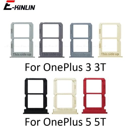 Sim Card Tray For Oneplus 3 3T 5 5T Sim Card Slot Holder Repair Parts Whole Sale