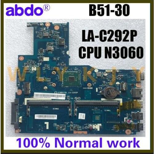 For Lenovo B51-30 AIWBO/B1 LA-C292P Laptop motherboard CPU N3060 DDR3 (with fingerprint connector) 100% Test OK