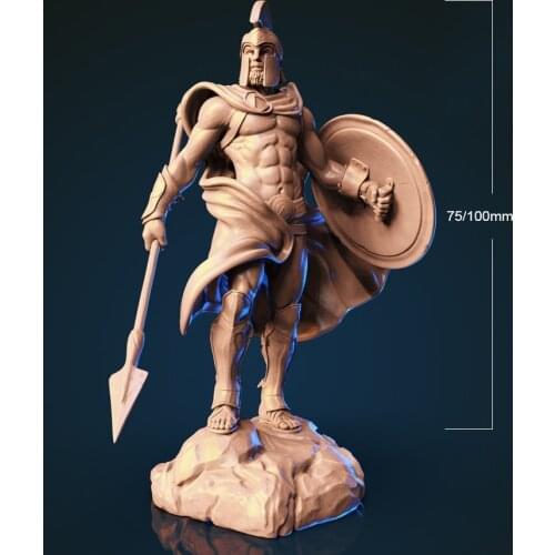 1/24 75mm 1/18 100mm Resin Model Spartan Warrior Figure Unpainted No Color RW-302
