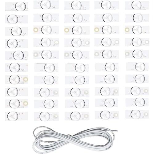 3V 2W Easy Install Tin Plating Lamp Beads Set TV LED Light Strips Repairing Tool Kit Universal Lamp Beads with Back Glue