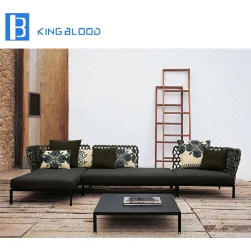 100%handmade waterproof rope sofa set waterproof garden furniture