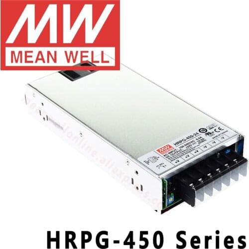 Original Mean Well HRPG-450 series DC 5V 12V 24V 36V 48V meanwell 450W single output with PFC Function Switching Power Supply