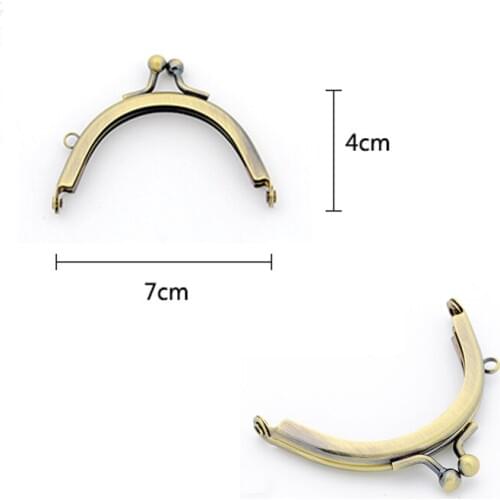 7 cm Half Round Purse Frame With one loop