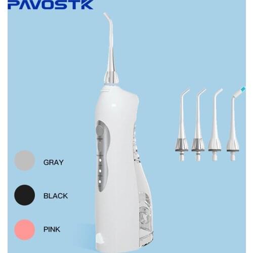 Portable Electric Tooth Oral Irrigator Household Dental Flosser Three Mode IPX7 Waterproof W/ 5pcs Nozzles CE