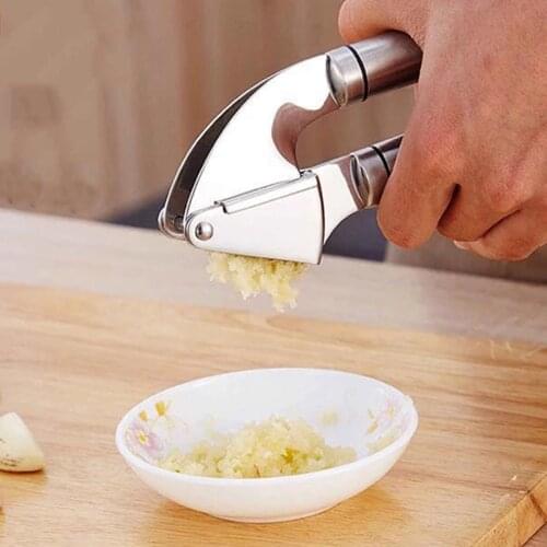Garlic Press Stainless Steel Garlic Ginger Peeler Squeezer Mincer Chopper Kitchen Gadget Crush Garlic Chopper