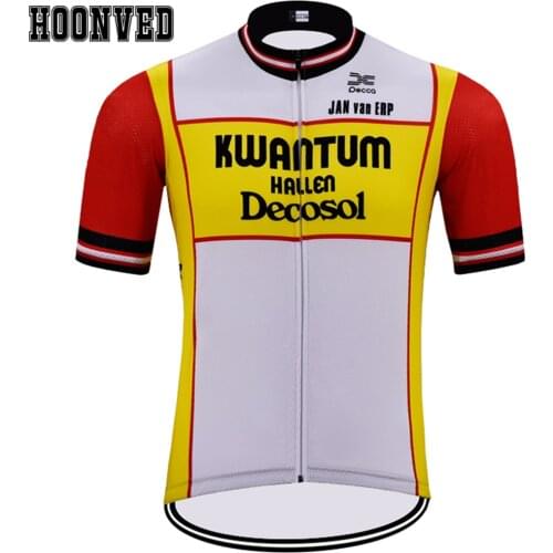 Pro Team Man KWANTUM Retro Cycling Jersey Short Sleeves Clothing summer Mtb Bicycle old style custom Jersey manga corta de ciclo