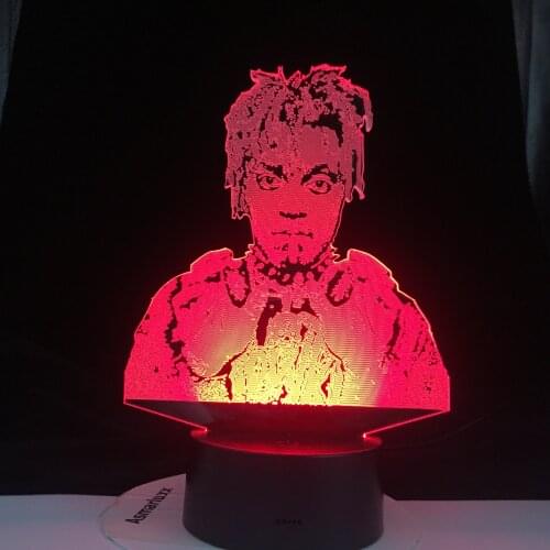 JUICE WRLD NO VANITY Lil peep CRY BABY GET CAKE DIE YOUNG LOVE All Design SKU 3D LED Lamp Drop shipping Service