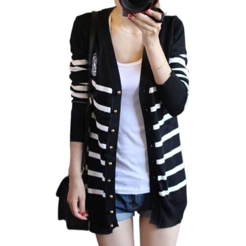 Top Batwing SWEATER JUMPER, CHIC CREW NECK Stripe Shawl Shrug Knitwear LOOSE FIT Cardigan, 2021 New Autumn SURETIMES
