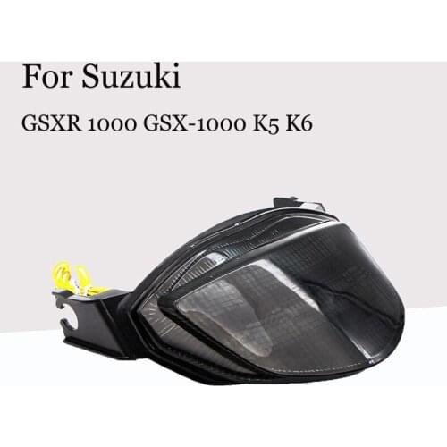 For Suzuki GSXR 1000 GSX-1000 K5 K6 2005 2006 Motorcycle Rear Tail Light Brake Turn Signals Integrated LED Light Accessories