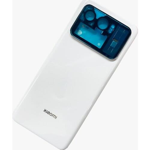 100% Original Ceramic For Xiaomi Mi 11 Ultra M2102K1G Lid Back Battery Cover Housing Door Rear Case with Camera Frame Flash