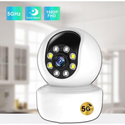 2.4G/5G Wifi IP Camera 1080P Full HD Home Security Camera Color IR Night Vision Tow Way Audio Auto Tracking PTZ Surveillance Cam