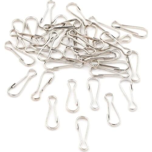 20pcs/lot Metal Lanyard Snap Spring Clips Hooks For Shoe Decorations