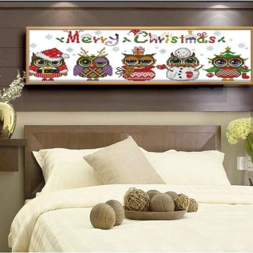 5D DIY Diamond Painting Full Round Cartoon Owl Diamond Mosaic Diamond Embroidery Picture Of Rhinestone Christmas Gift