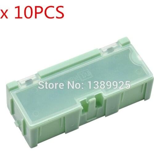 FREE SHIPPING 10pcs x #2 Green Capacitor Resistor SMT Electronic Component Mini Storage box Practical Jewelry Storaged Case