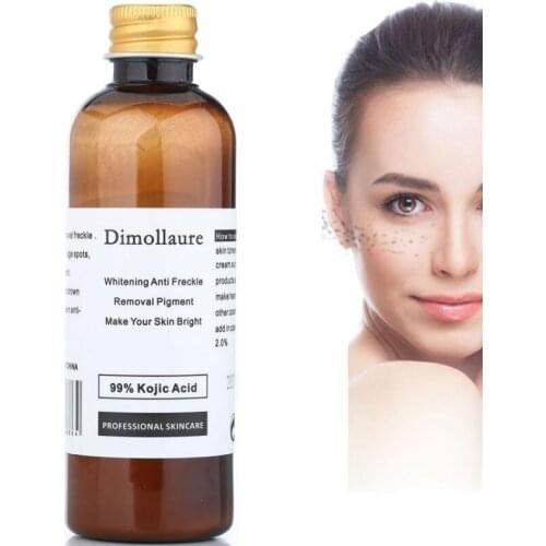 Dimollaure 100g pure 99% Kojic Acid scar removal Freckle melasma Acne scar pigment Melanin sunburn Dimore face whitening cream