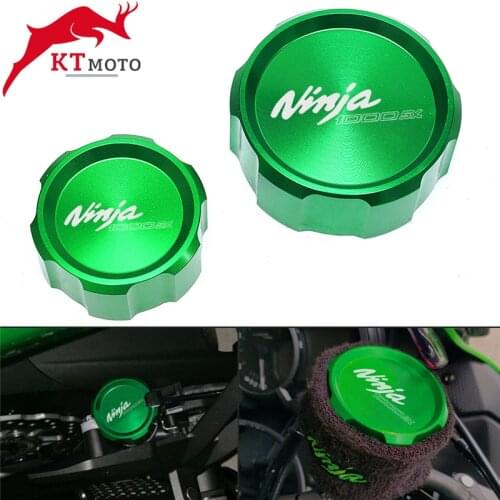 For Kawasaki NINJA1000SX NINJA 1000SX 2020-2021 Motorcycle CNC Aluminum Rear & Front Brake Fluid Reservoir Cap Cylinder cover