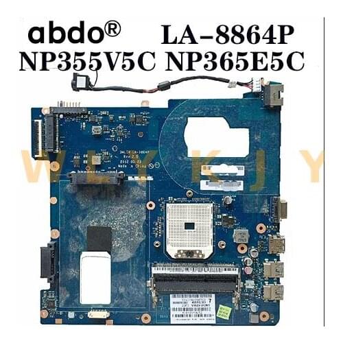 For Samsung NP355V5C NP365E5C Laptop motherboard QMLE4 LA-8864P BA59-03399A BA59-03565A motherboard tested 100% working