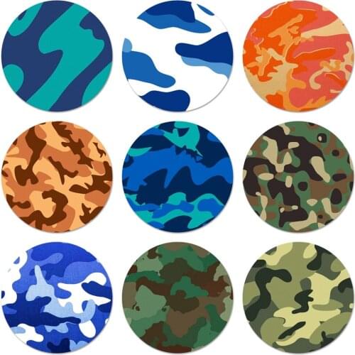 Camouflage Pattern Camo military Army Icons Pins Badge Decoration Brooches Metal Badges For Clothes Backpack Decoration