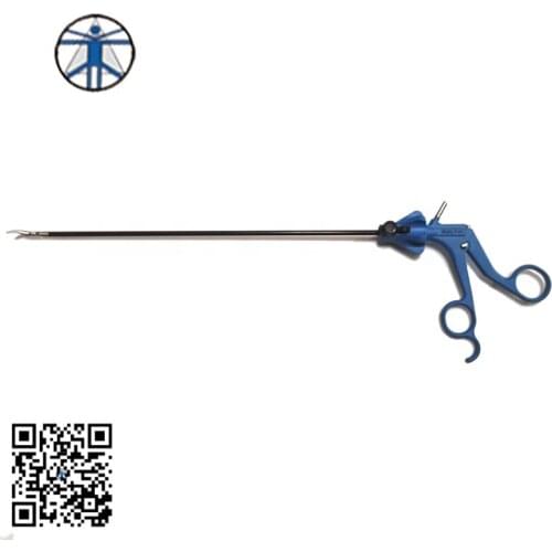 Laparoscopic instrument curved dissecting forceps Gimmi Stryker compatible