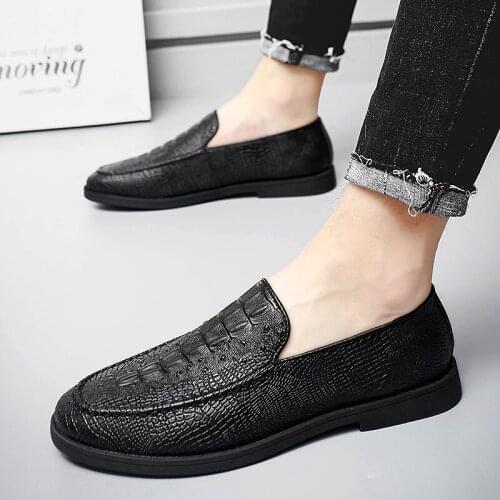 Mens Loafers Genuine Leather Moccasins Casual Comfortable Loafers Men dress formal Business for Men Flats Driving Loafers