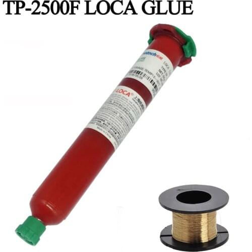 Genuine UV glue LOCA Liquid optical clear adhesive UV GLUE 50g Super Glue for Mobile outer glass len LCD repair TP-2500F+wire