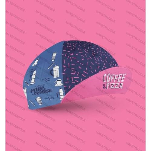 New Summer Coffee&Pizza Cycling Cap Women&Men Bike Classical Hat
