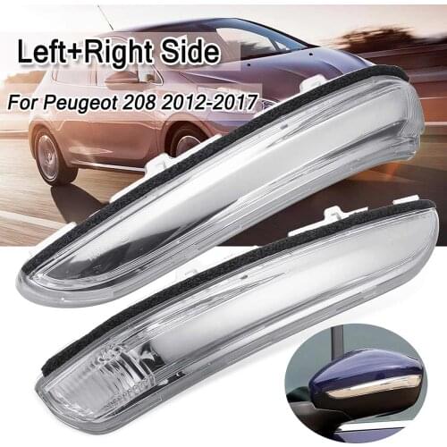 New Wing Door Mirror Indicator Clear Right Drivers Side O/S For Peugeot 208 2012 2013 2014 2015 2016 2017