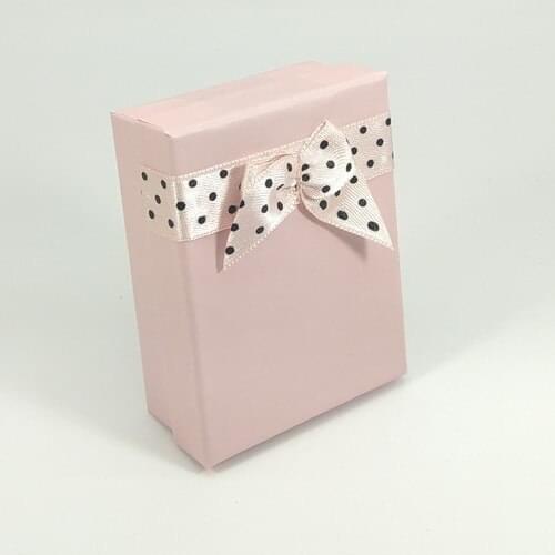 Ozer Box Polka Dot Pink Necklace & Mini Set Box (In-House Sponge) 32 Pack