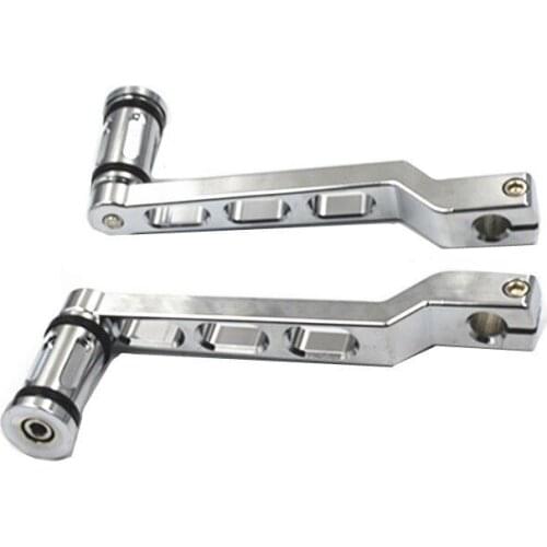 Pair CNC Heel Toe Shift Lever W/ Shifter Peg Pegs For Harley Electra Tour Glide Softail