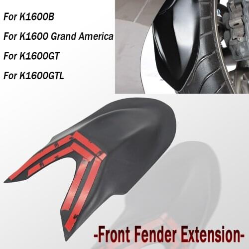 K 1600 Front Extenda Fender Black Motorcycle Accessories For BMW K1600B K1600 Grand America K1600GT- 2016 2017- K1600GTL -2016